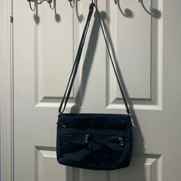 Kipling  Women's Angie Blue Crossbody with gorilla - Picture 1 of 7